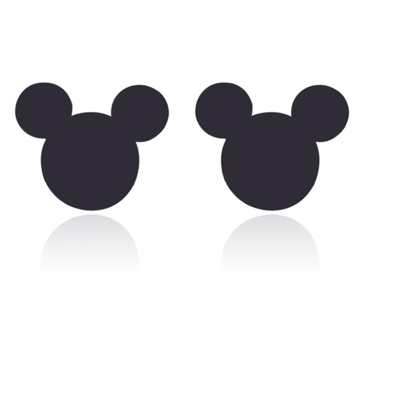 MICKEY BLACK Minimalist Stainless Steel Stud Earrings With Gift Bag - Picture 7 of 8